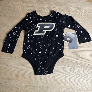NWT NCAA Purdue Boilermakers Girls Long Sleeve 6-12 Month Stain